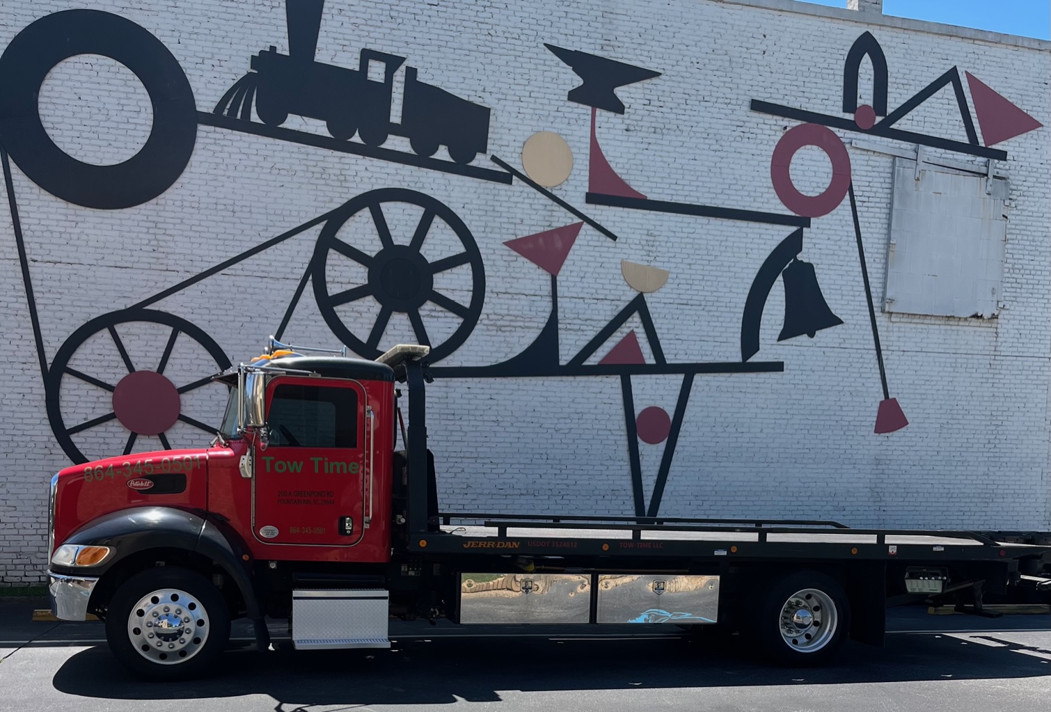 Clean Towing Rig Clean and Organized Tow Truck Simpsonville SC